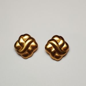 Monet Woven Clip-on Earrings